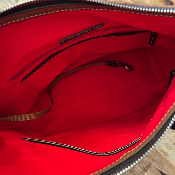 Dooney & Bourke 🦆 Elegant Brown Pebbled Leather Shoulder Bag EUC - Picture 13 of 15